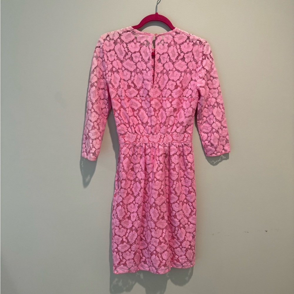 Moschino Cheap and Chic Sweetheart Animal Pattern Barbie Pink Pencil Dress Sz 2 - Picture 4 of 8